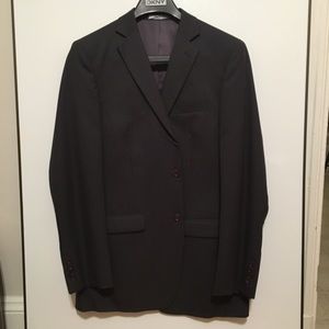 DKNY Suit Jacket and Pant (Charcoal, Pinstripe)